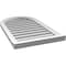 Ekena Millwork Round Top Surface Mount PVC Gable Vent: Functional, w/ 2"W x 2"P Brickmould Sill Frame, 20"W x 34"H GVPRT20X3403SF - alternate 4
